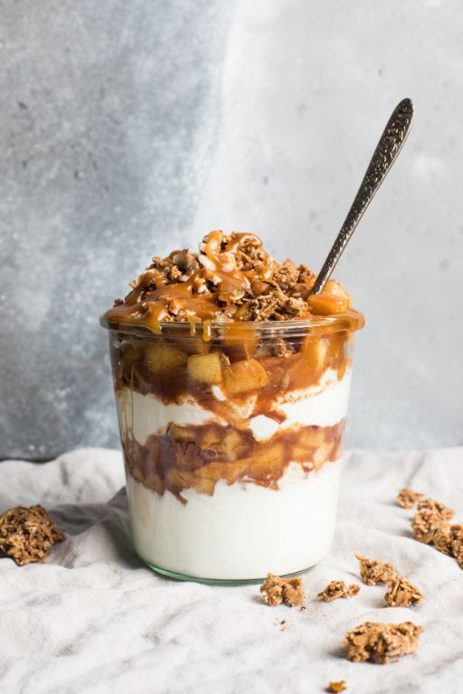 Caramel Apple Granola with Cinnamon Swirl