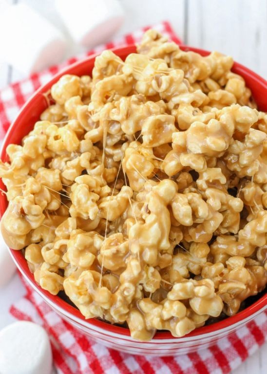 Caramel Corn Marshmallow Clusters