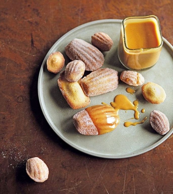 Caramel Drizzle Madeleines