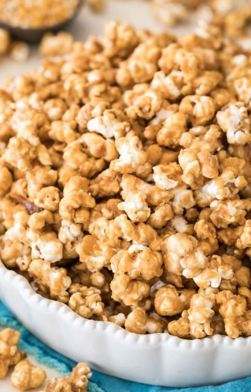 Caramel Sugar Spun Popcorn