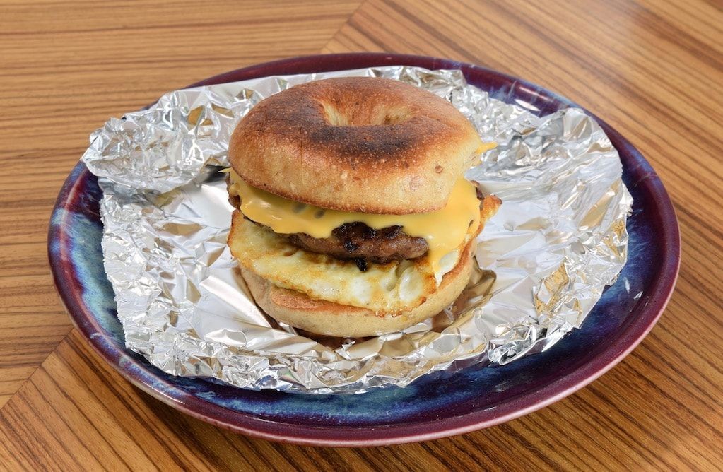 Caramelized Apple and Sausage Sandwich