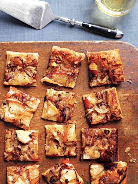 Caramelized Onion and Apple Tartlets