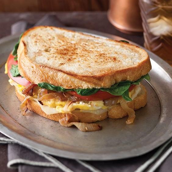 Caramelized Onion and Egg Panini