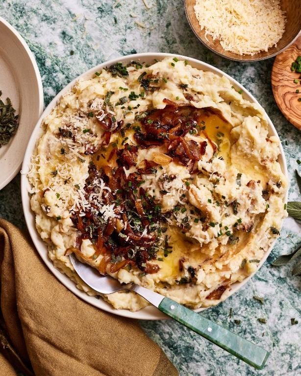 Caramelized Onion and Garlic Mashed Potatoes