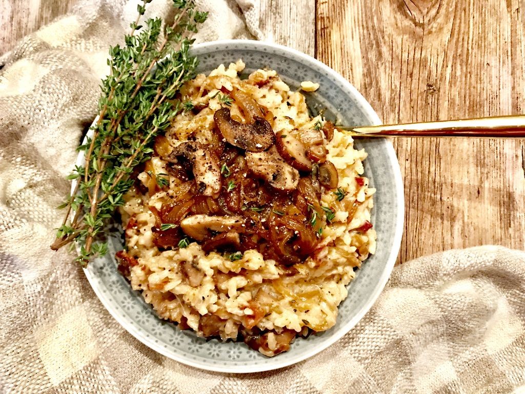 Caramelized Onion and Goat Cheese Risotto