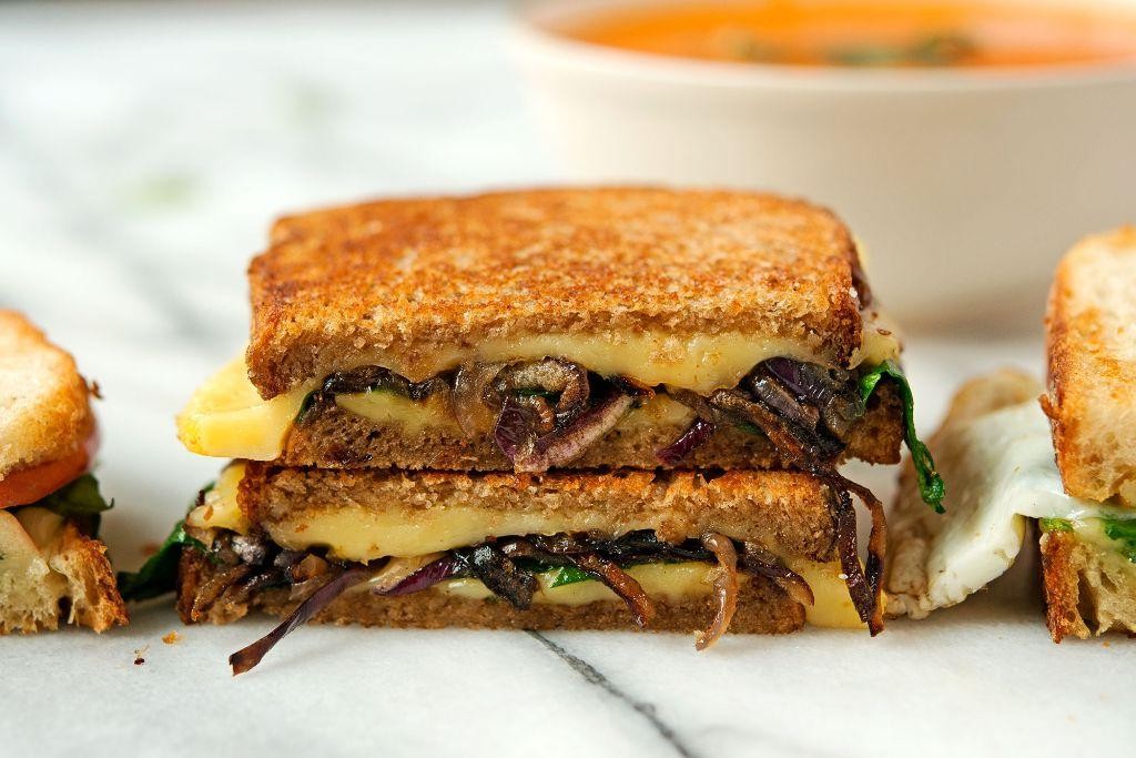 Caramelized Onion and Gouda Grilled Sandwich