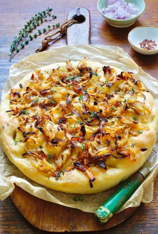 Caramelized Onion and Thyme Focaccia