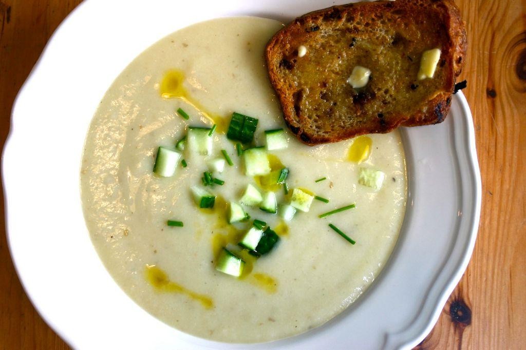 Caramelized Onion and Thyme Vichyssoise