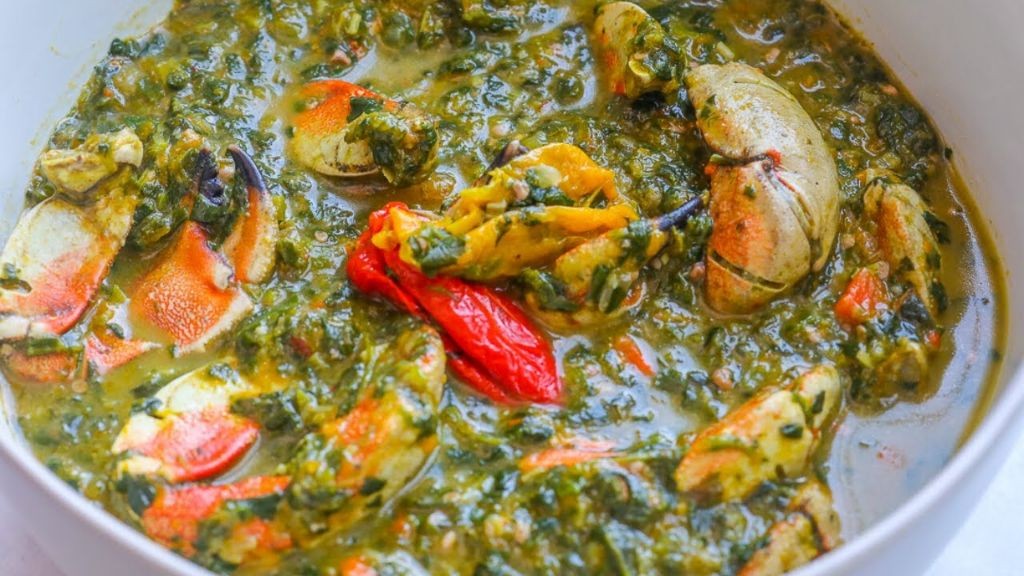 Caribbean Callaloo with Seafood