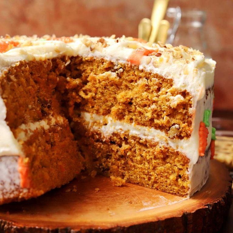 Carrot Butter Cake with Cream Cheese Frosting