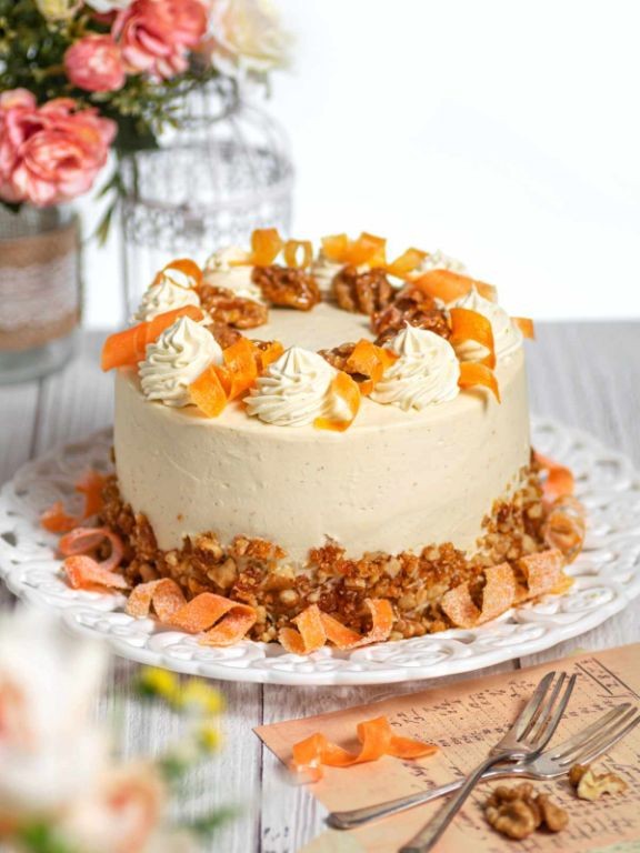 Carrot Cake Fusion Yellow Cake with Cream Cheese Frosting