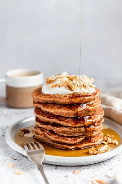 Carrot Cake Gluten-Free Pancakes
