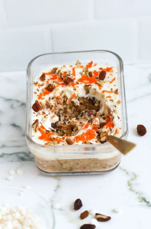 Carrot Cake Protein Oatmeal