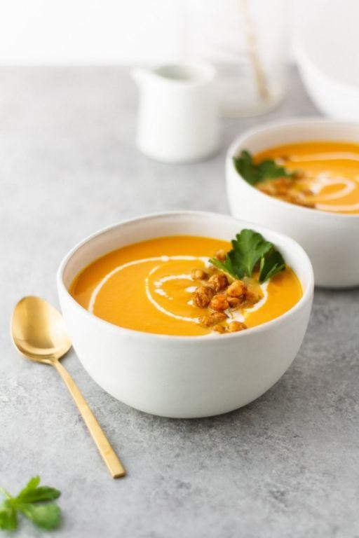 Carrot Ginger Soup with Coconut