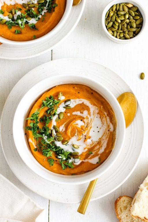 Carrot and Squash Soup with Ginger