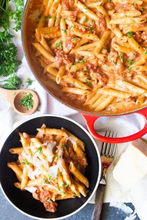 Casarecce alla Vodka with Pancetta