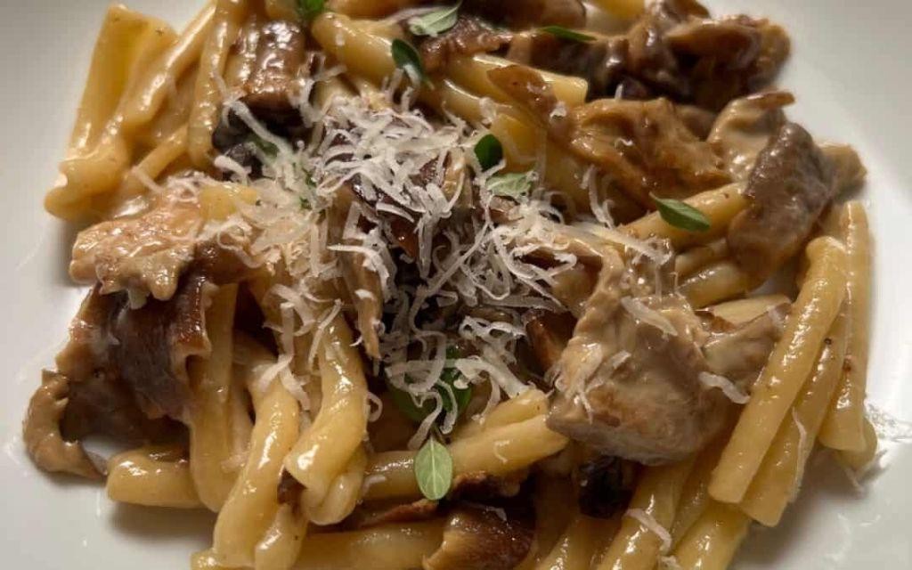 Casarecce with Creamy Mushroom Sauce