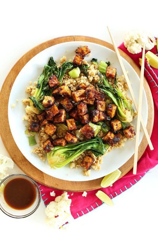 Cauliflower Rice Stir-Fry with Tofu