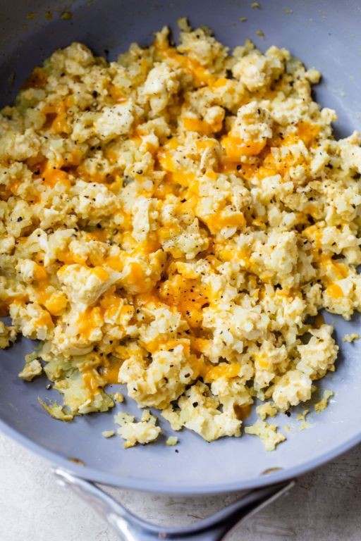 Cauliflower Rice and Egg Scramble