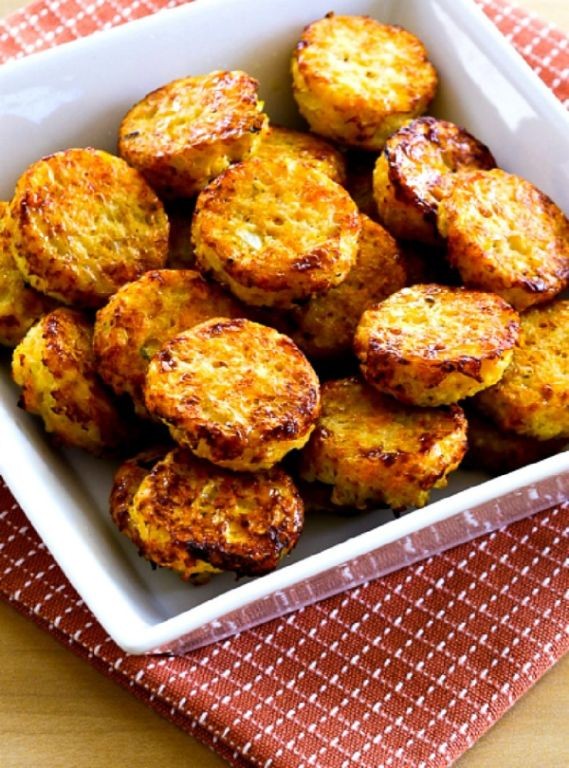 Cauliflower Tots with Melted Cheese