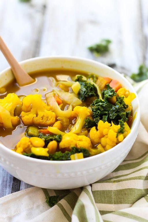 Cauliflower and Turmeric Detox Soup