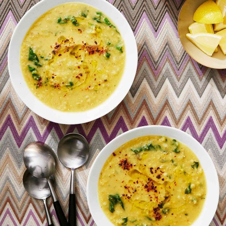 Chard and Lentil Stew with Lemon