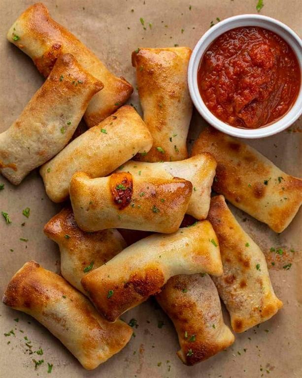 Cheesy Air Fryer Pizza Rolls