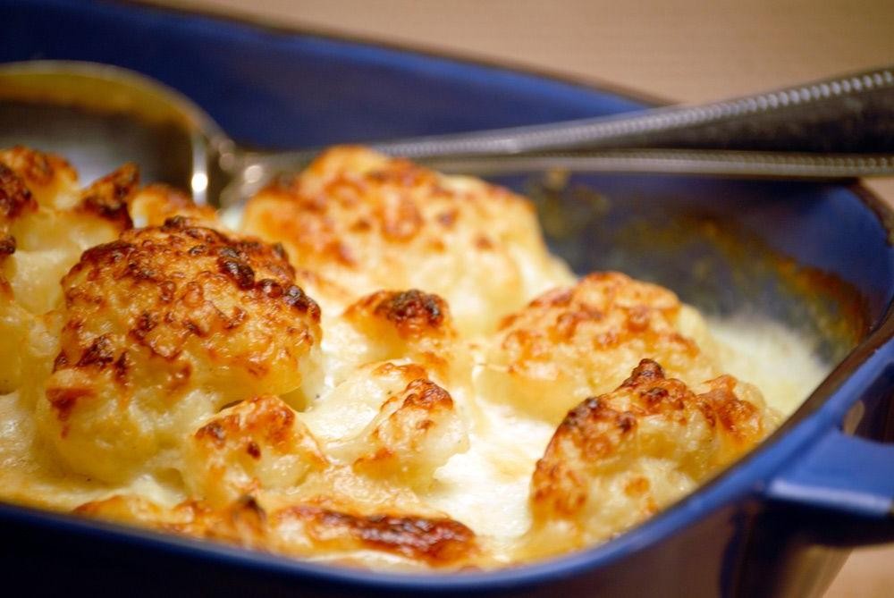 Cheesy Baby Cauliflower Gratin