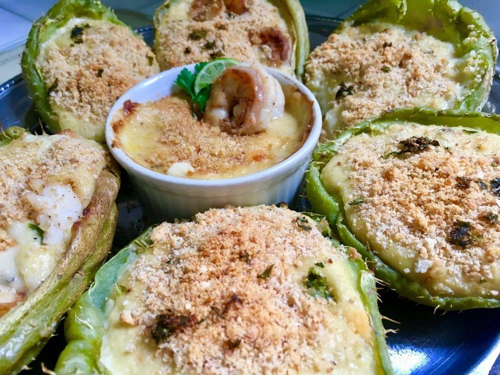 Cheesy Baked Mirliton Gratin