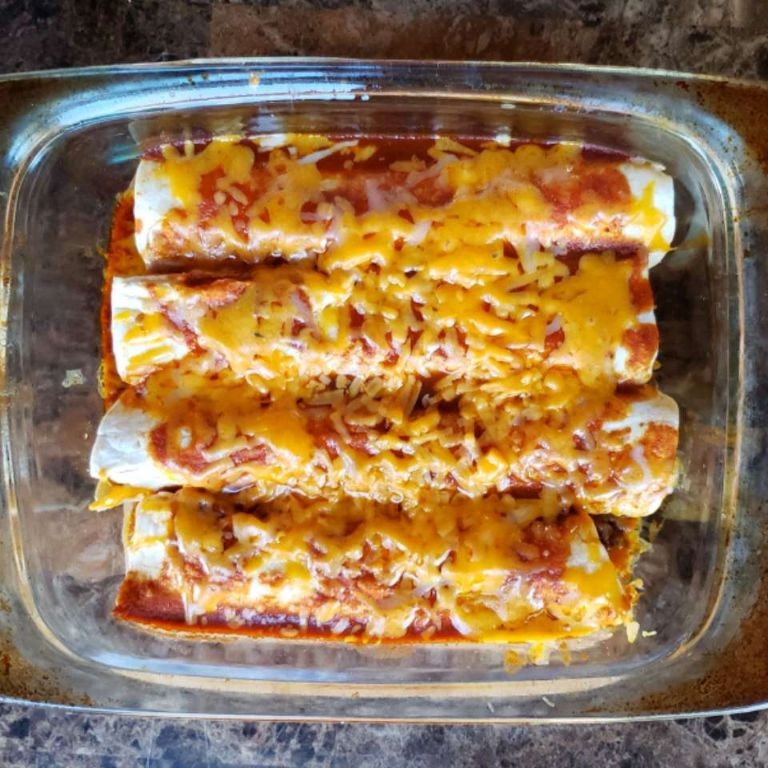 Cheesy Beef Enchiladas