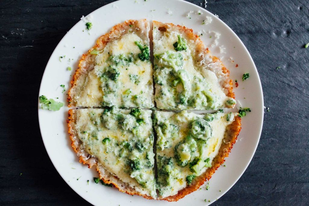 Cheesy Broccoli Keto Pizza