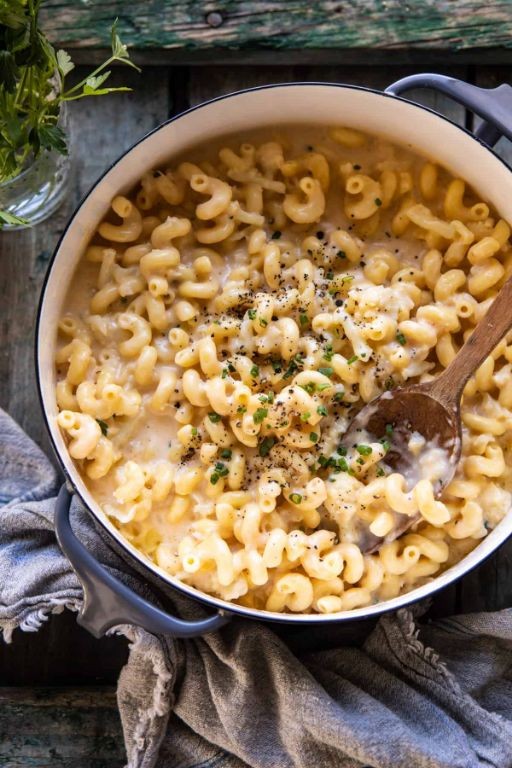 Cheesy Cauliflower Mac and Cheese