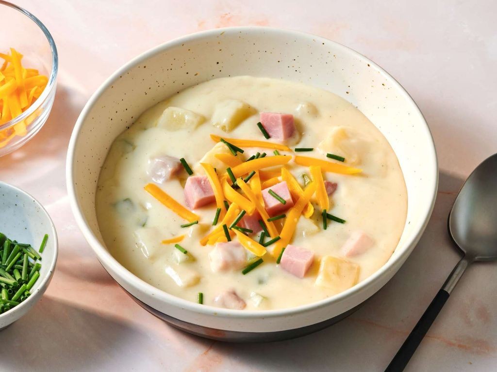 Cheesy Ham and Potato Soup