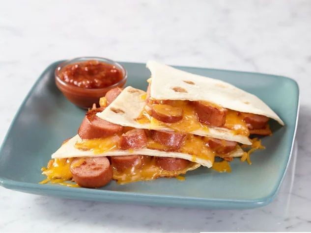 Cheesy Vienna Sausage Quesadillas