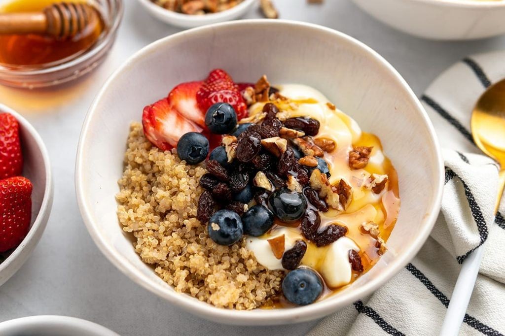 Cherimoya and Quinoa Breakfast Bowl