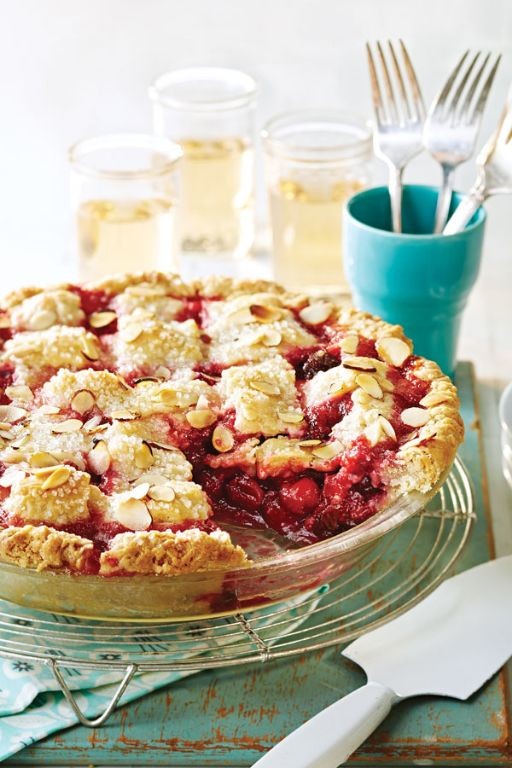 Cherry Almond Pie with Lattice Top