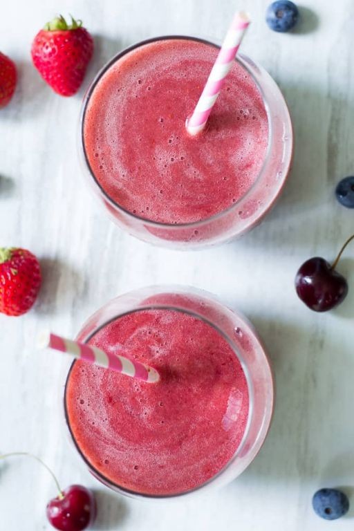 Cherry Berry Frozen Fruit Slush