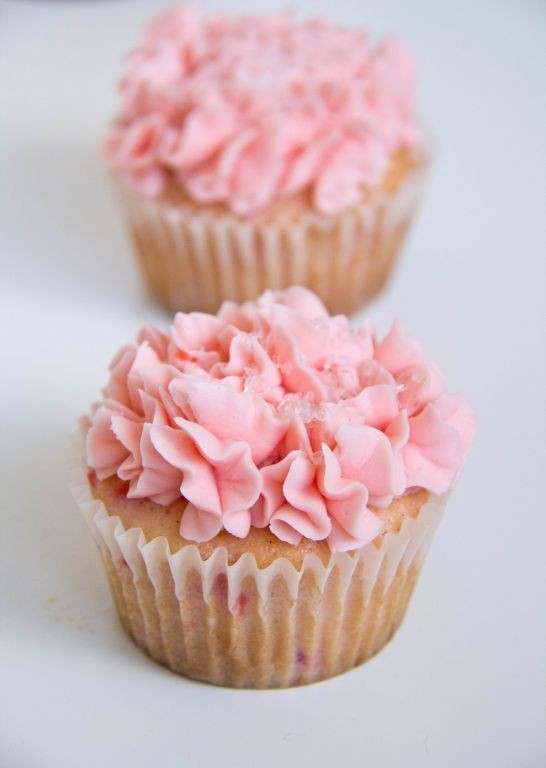 Cherry Blossom Pink Cupcakes
