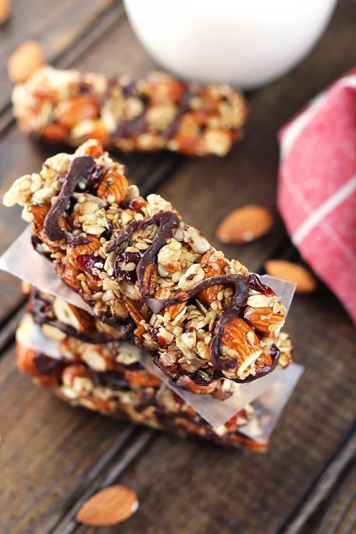 Cherry Dark Chocolate Granola Bars