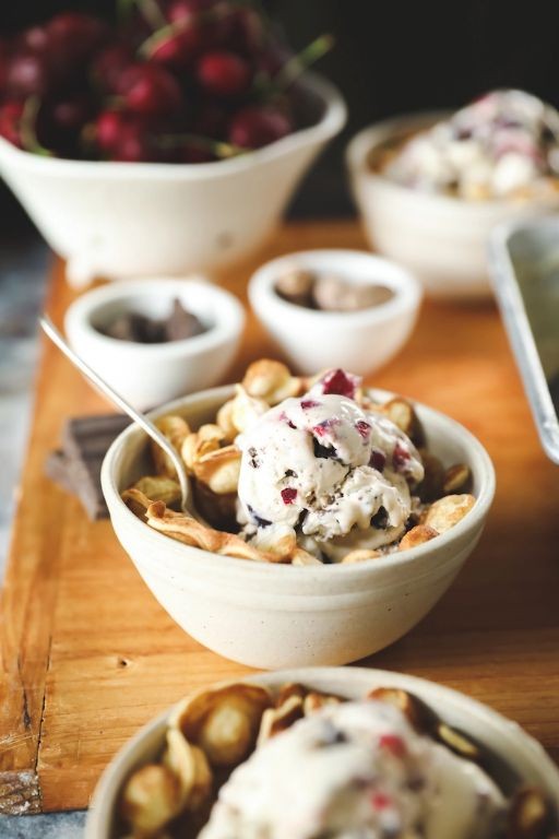Cherry Garcia-Inspired Ice Cream