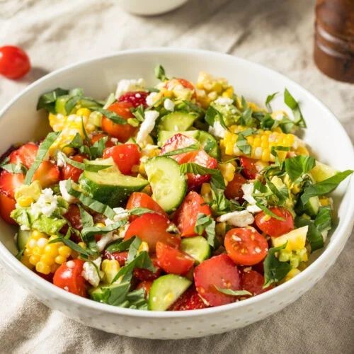 Cherry Tomato and Corn Salad with Lime Dressing