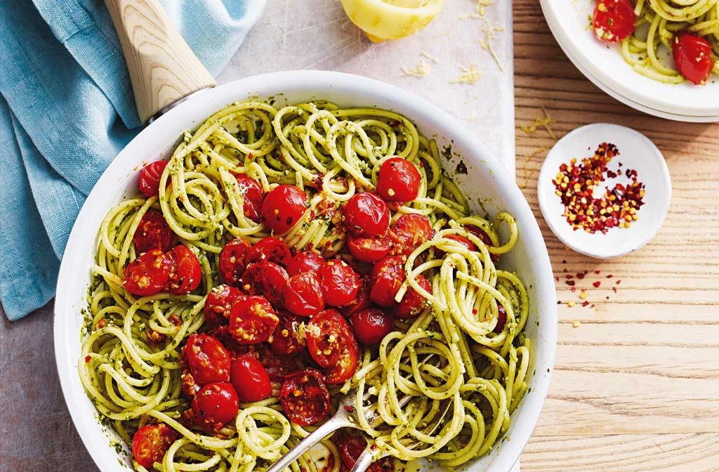 Cherry Tomato and Pesto Pasta