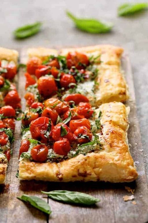 Cherry Tomato and Ricotta Tart