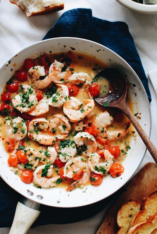 Cherry Tomato and Shrimp Scampi