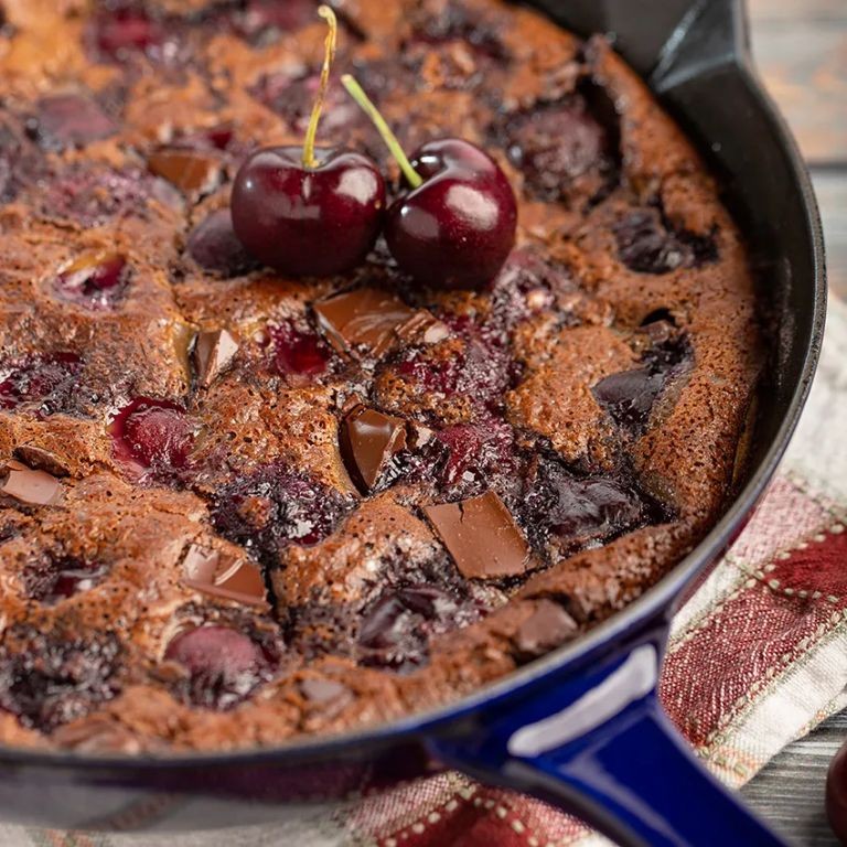 Cherry and Chocolate Chip Clafoutis
