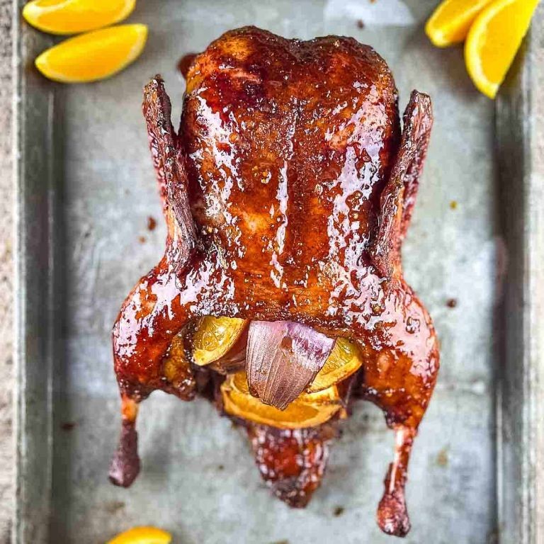 Cherrywood-Smoked Duck with Orange Glaze