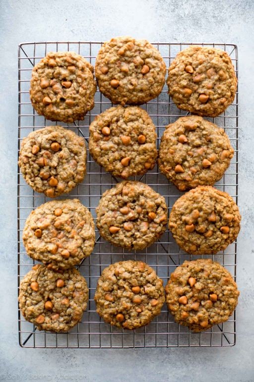 Chewy Oatmeal Butterscotch Cookies