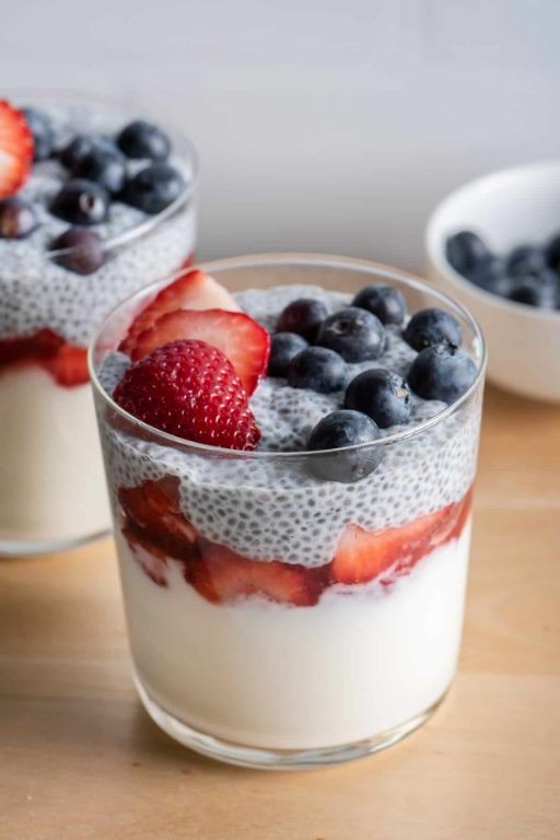 Chia Seed and Greek Yogurt Parfait