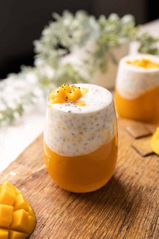 Chia Seed and Mango Sorbet