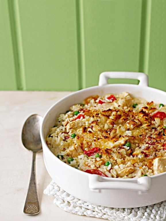 Chicken Alfredo Minute Rice Casserole